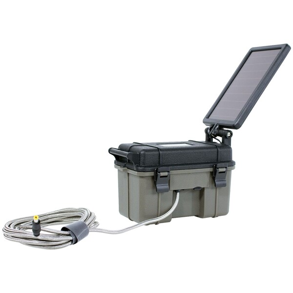 Hme Battery Box 12V with 2W Solar Panel HME-12VBBSLR